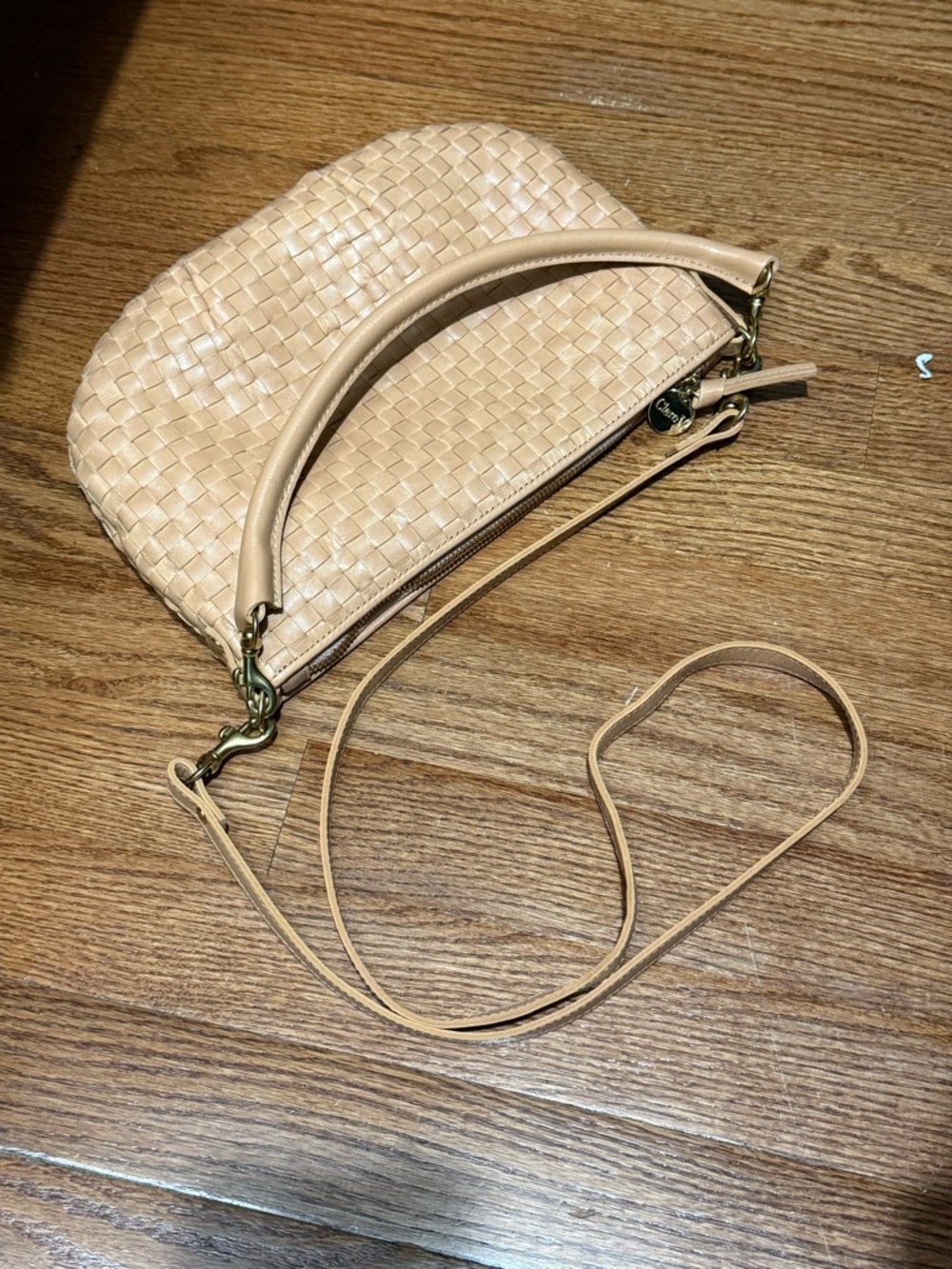 Clare V Petit Moyen Camel Leather Bag - Picture 9 of 10